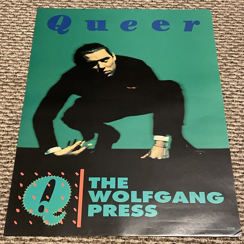 S7 vintage 1991 The Wolfgang Press Queer Promo Poster Rock 24 x 18 Original Rare