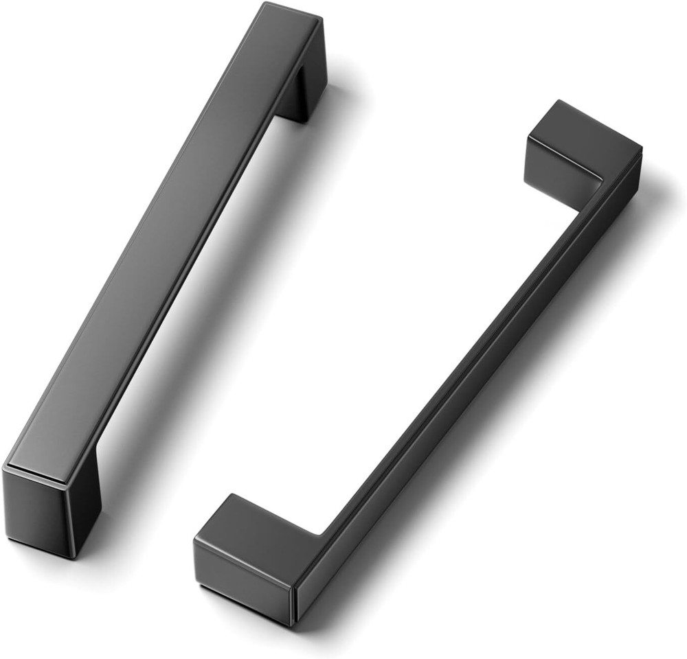 30 Pack Stylish Matte Black 5 Inch (128Mm) Hole Centers Kitchen Cabinet Handles