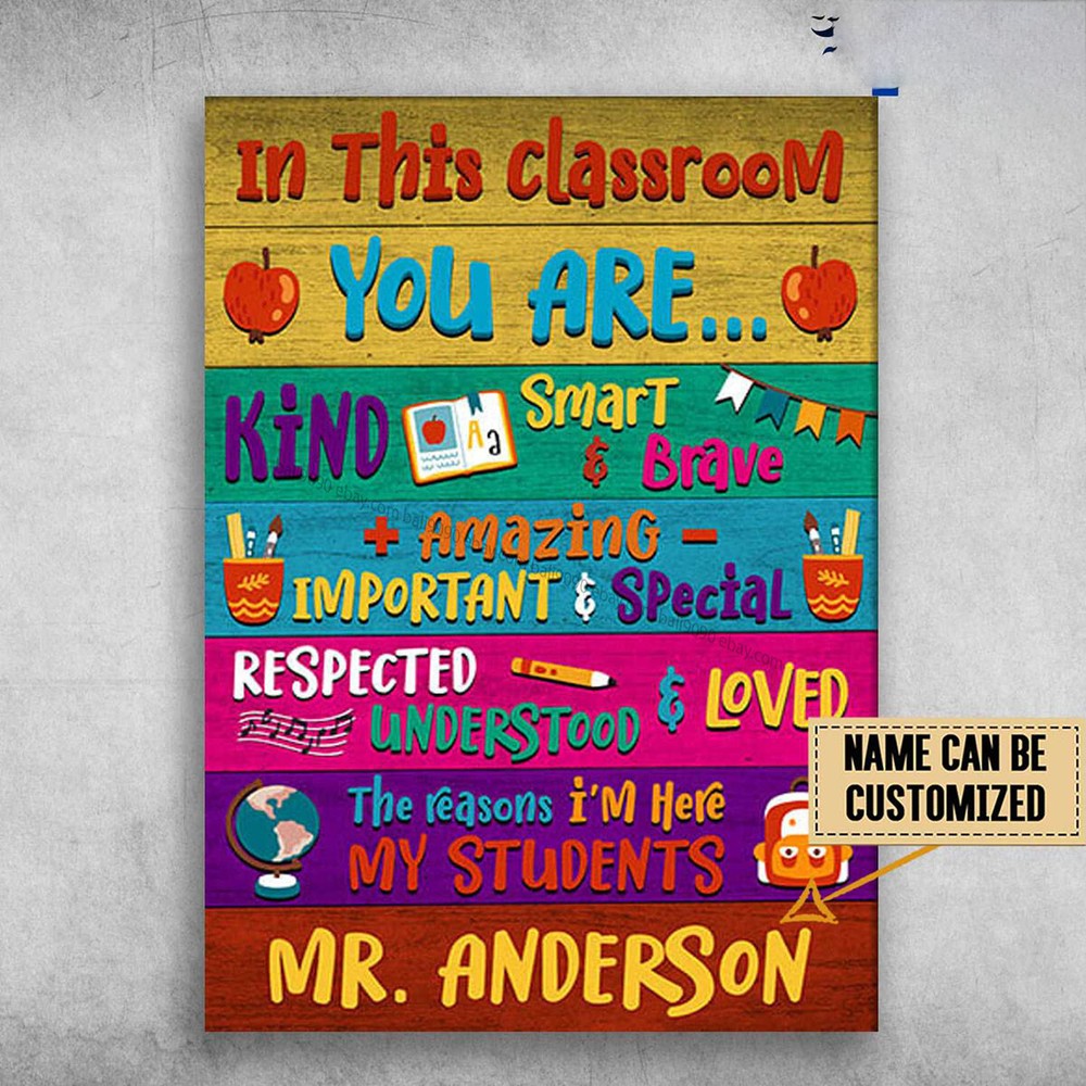 Back To School, In This Classroom, You Are Kind, Smart And Brave, Amazing, Im...