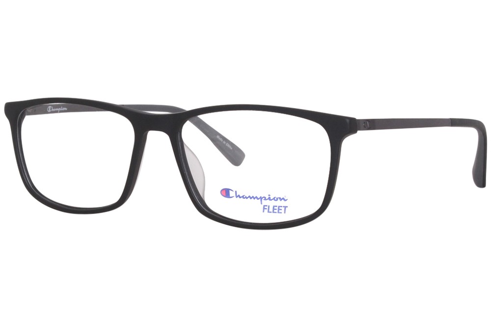 Champion FL4005 C01 Matte Black Titanium Full Rim Eyeglass Frame for Men 58mm