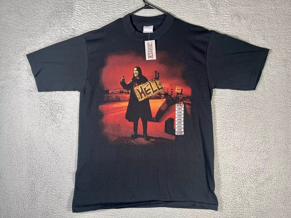 Vintage Ozzy Osbourne Shirt Mens Large Hot Topic Double Sided USA Made 1999