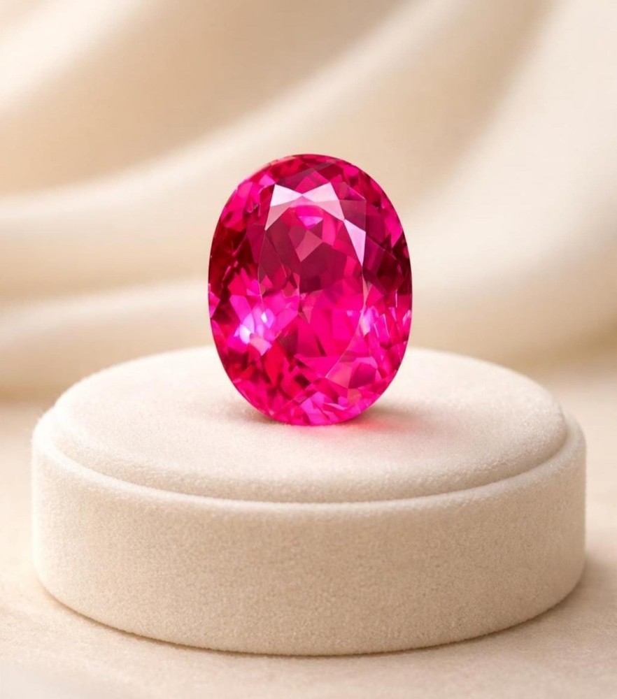 Pink Ruby 9.20 Ct Natural Burma Oval Cut Loose Gemstone Certified