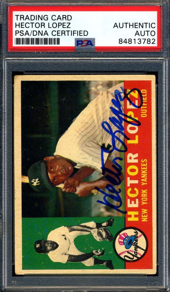 Hector Lopez PSA DNA Signed 1960 Topps Autograph