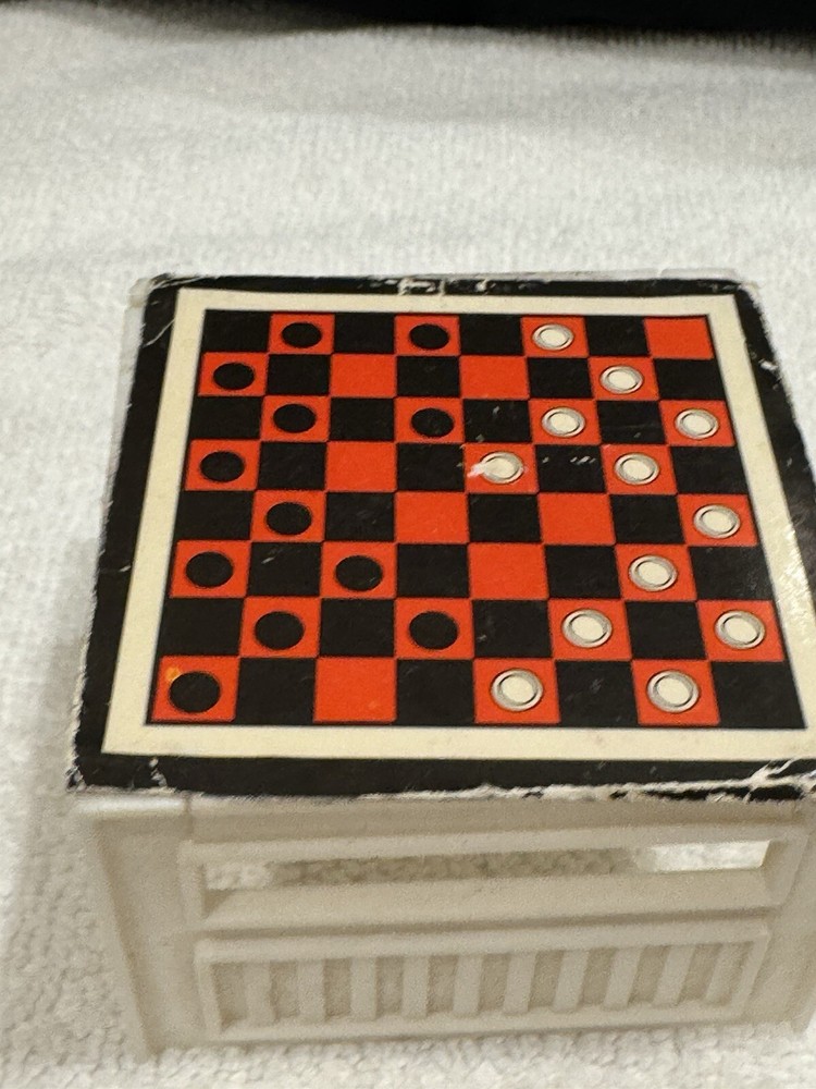 Vintage Barbie Camping Table Checker Chess Board 1971 Made USA Games  Table TLC