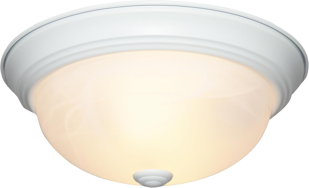 2-Light Flush Mount Ceiling Light, 13 Inch Lighting Fixture for Kitchen, Bedroom