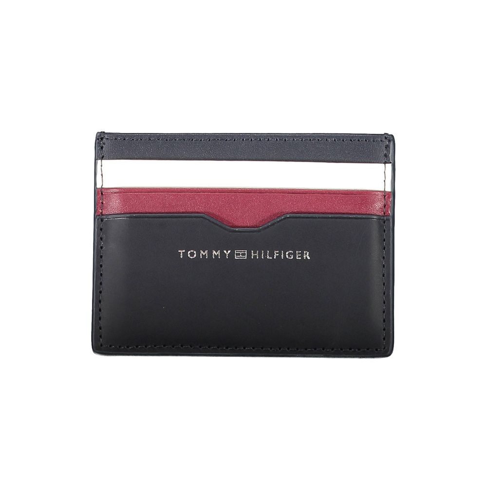 Tommy Hilfiger Mens Blue Leather Wallet Stylish & Durable