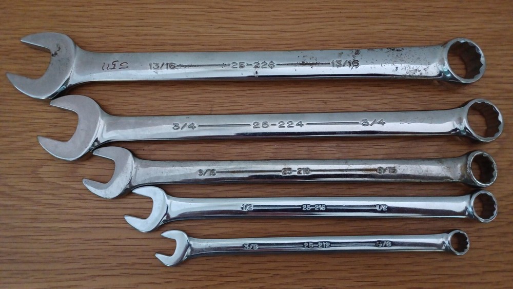 Armstrong Armaloy 12-Point Combination Wrench Set - Lot of 5 Standard