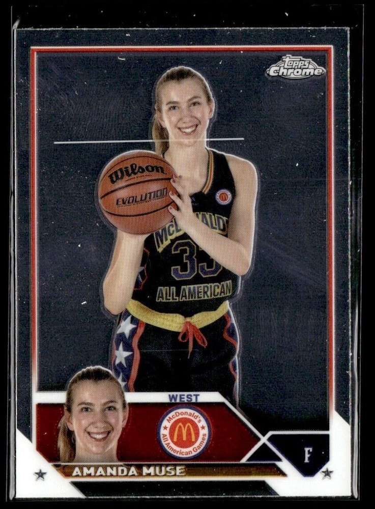 2023-24 TOPPS CHROME MCDONALD'S ALL AMERICAN AMANDA MUSE MCDONALD'S #92