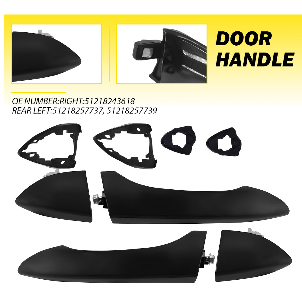 BMW X5 2000-06 Left Right Exterior Door Handle Pair Passenger Side  