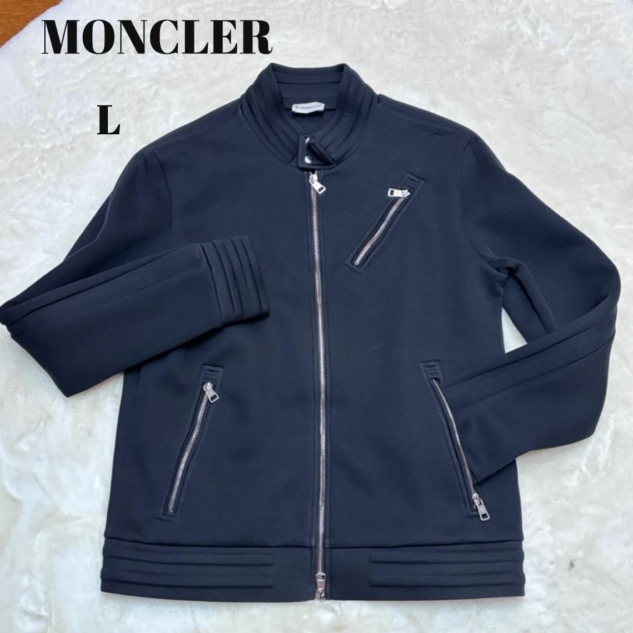 Moncler Black Single Rider Jacket Lightweight Waterproof