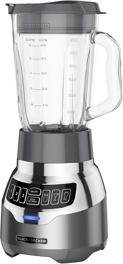BLACK+DECKER PowerCrush Digital Blender with Quiet Tech in Stainless Steel