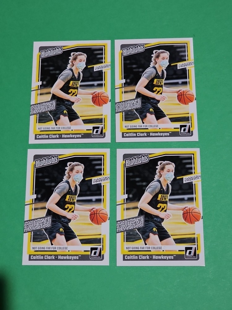 💎 Lot Of 4 Caitlin Clark RC 2024 Panini Donruss Highlights Cards No. H5 💎