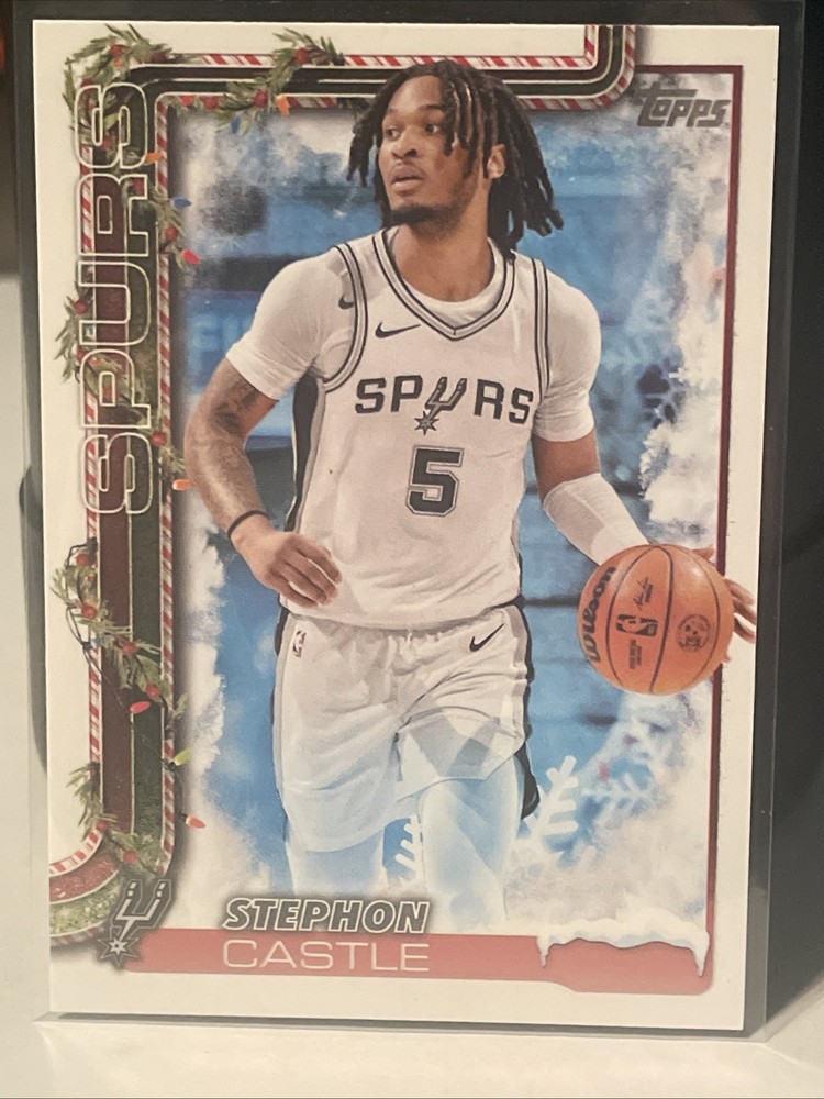 2025-26 Topps Holiday Basketball Photo Variation SP Parallel Stephon Castle