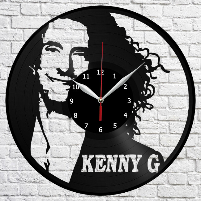 Kenny G Vinyl Record Wall Clock 12 Inch Retro Fan Art Home Decor 30 cm