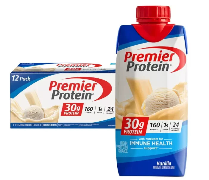 Premier Protein Shake, Vanilla, 30g Protein, 11 fl oz, 12 Ct
