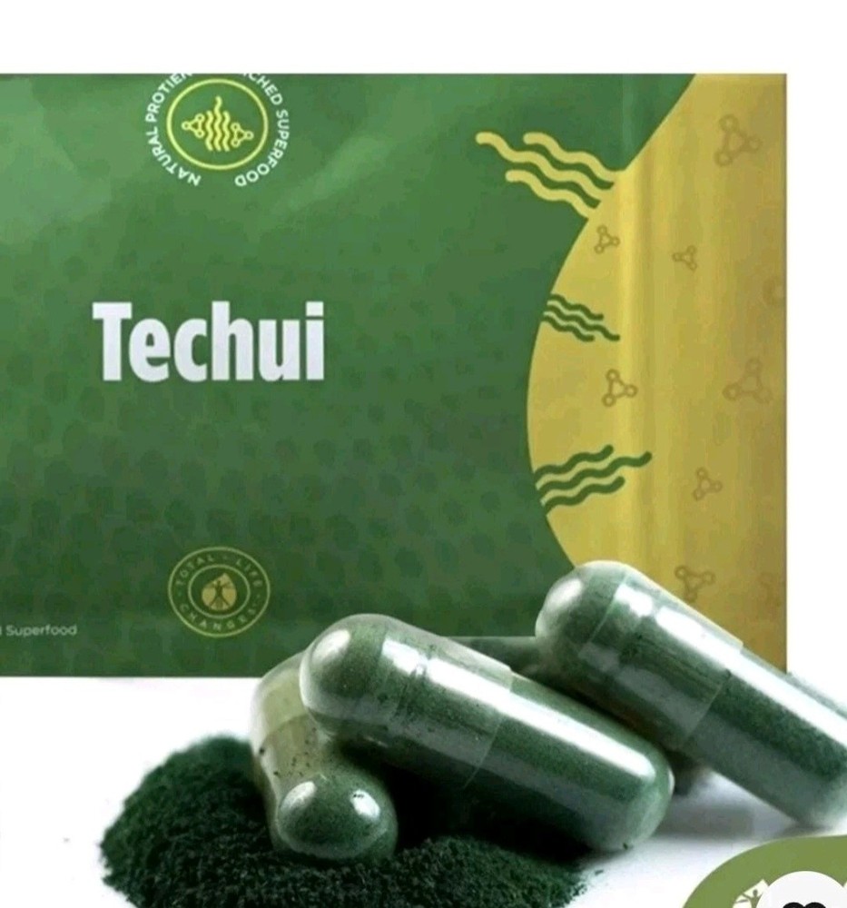 TLC Techui Superfood 90 Capsules 100% Spirulina Protein Supplement Immune Weight
