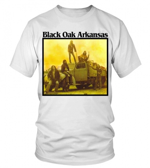 Classic Black Oak Arkansas Shirt Jim Dandy Rock Tee High on the Hog