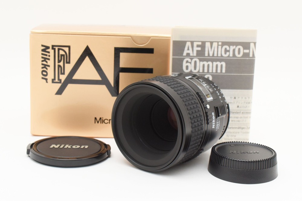 Near Mint in Box Nikon AF Micro Nikkor 60mm F/2.8 Portrait Macro Lens From Japan