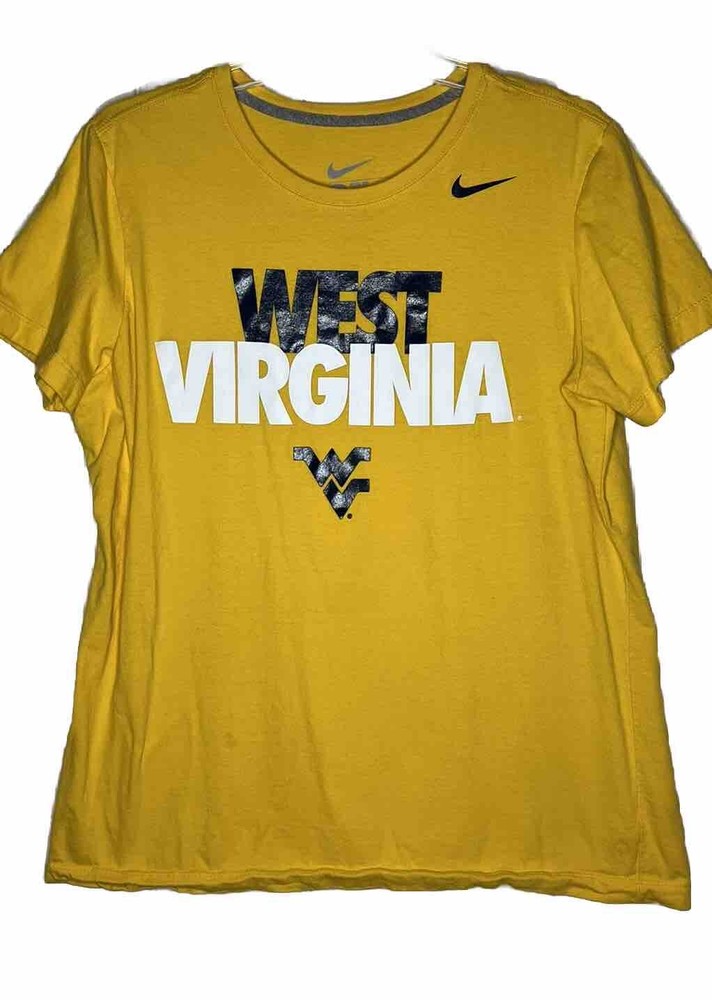 Nike Women’s WVU Slim Fit Gold  T-Shirt Size 2XL