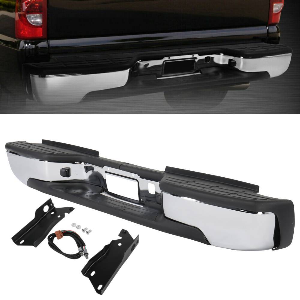 NEW Complete Chrome Rear Step Bumper FITS 1999-2007 Chevy Silverado 2500 HD 3500