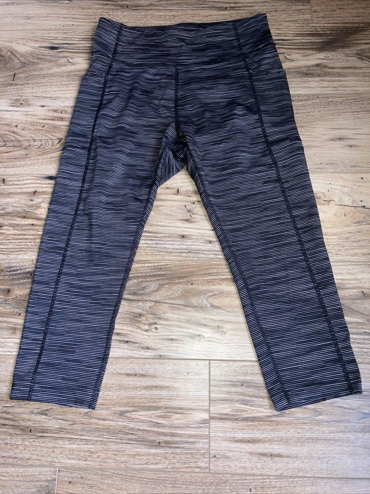 Tel Gear Women’s Leggings Size L Black And White Stretch