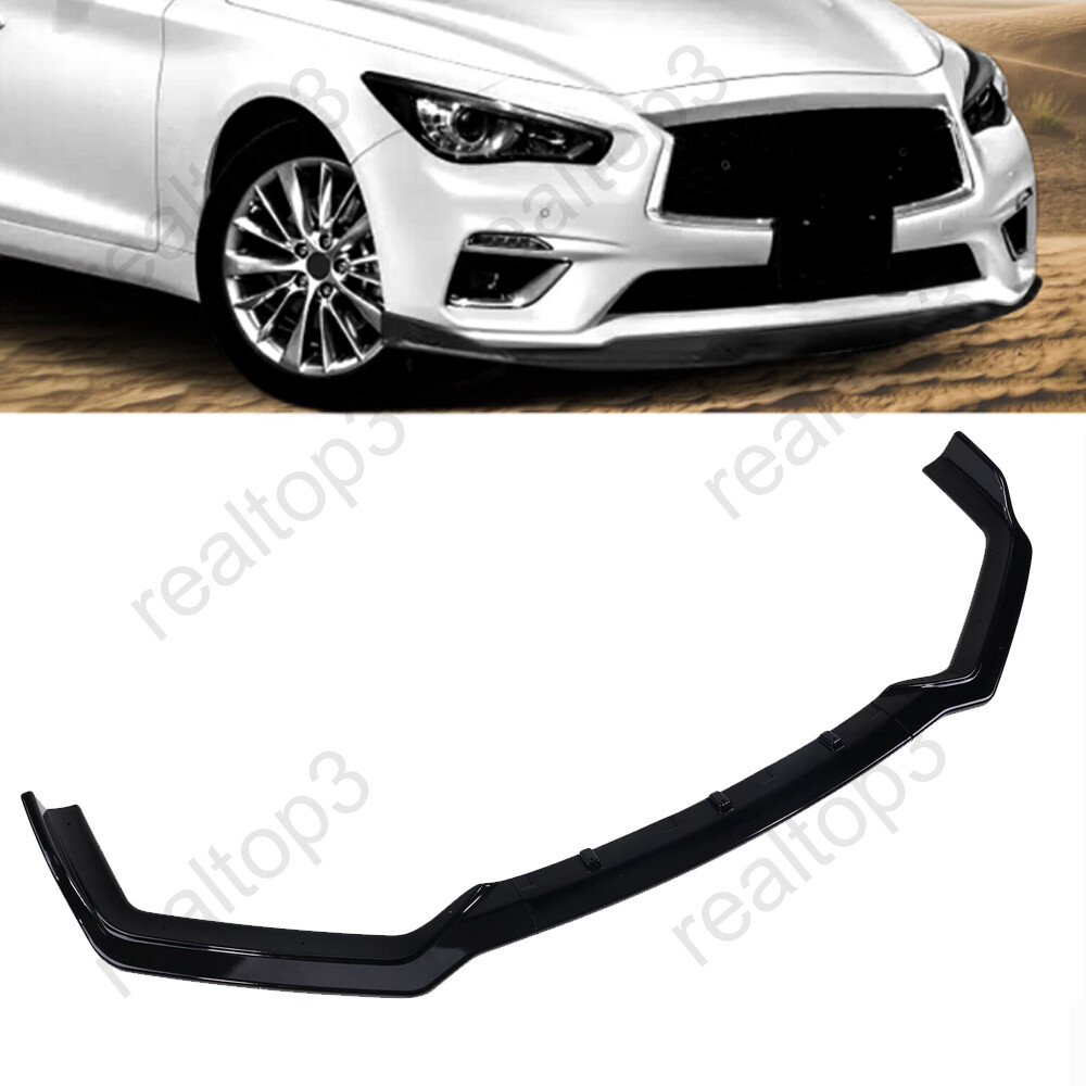 18-2023 Infiniti Q50 Sport Sedan Front Bumper Lip Spoiler Splitter Upgrade