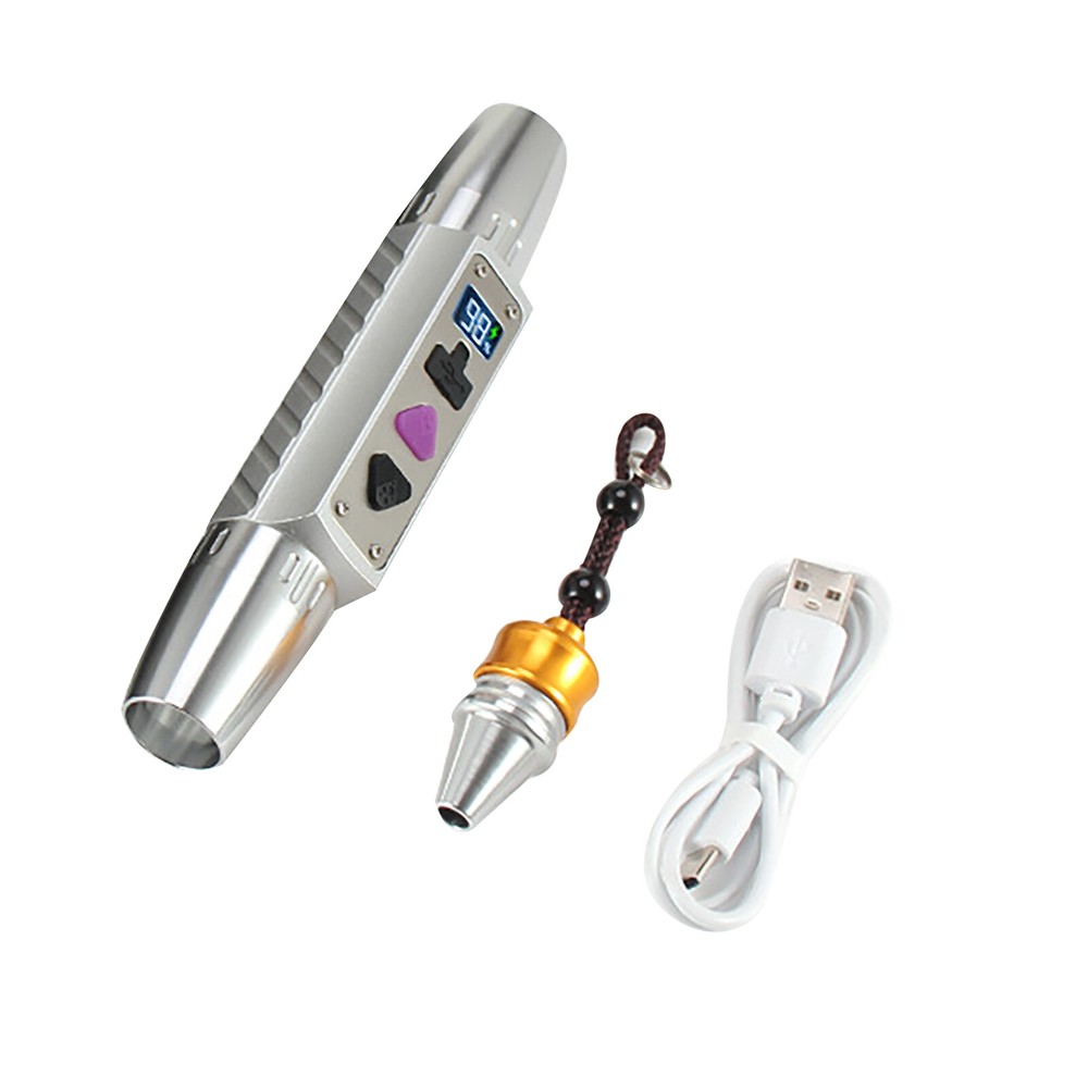 1 PC USB Rechargeable Aluminum Alloy Expert Jade Flashlight Four Light Sources