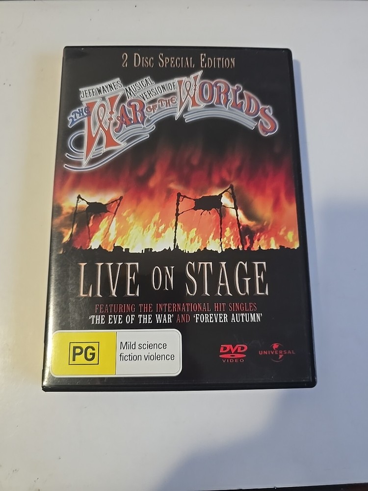 DVD - THE WAR OF THE WORLDS Live on Stage Musical Version (2006) R4
