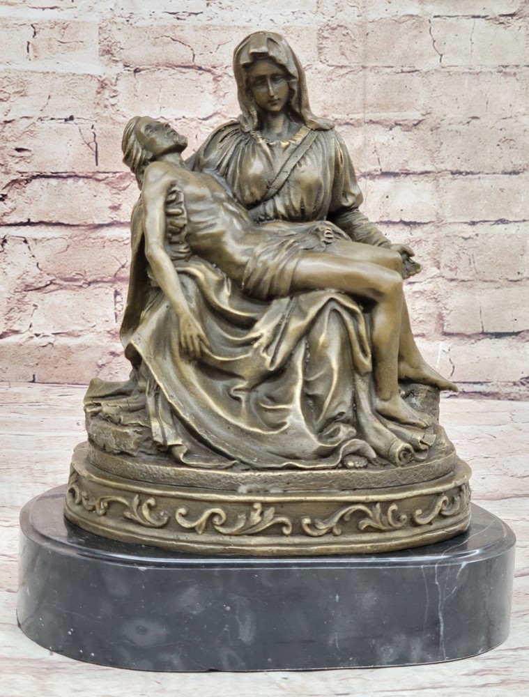 Pieta Bronze Statue Collectible Figurine Museum Christianity Inspired Sale