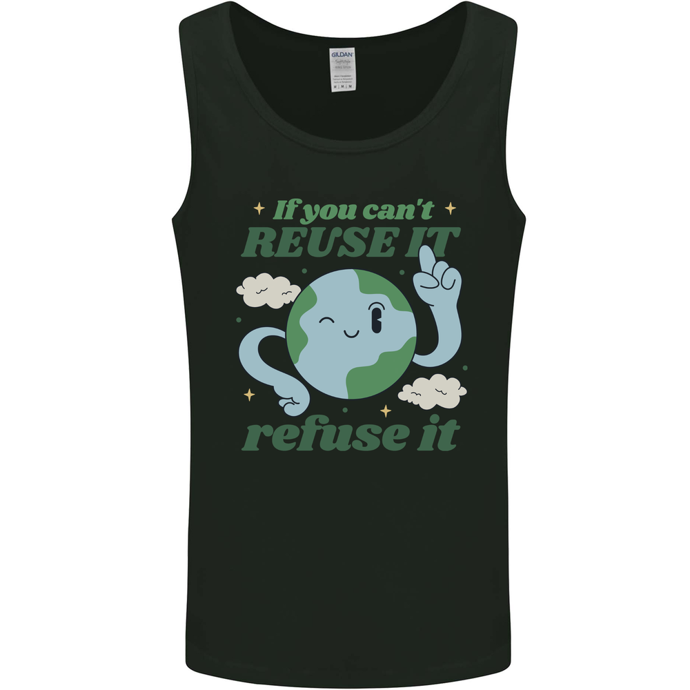 Reuse It Recycle Climate Change Environment Mens Vest Tank Top