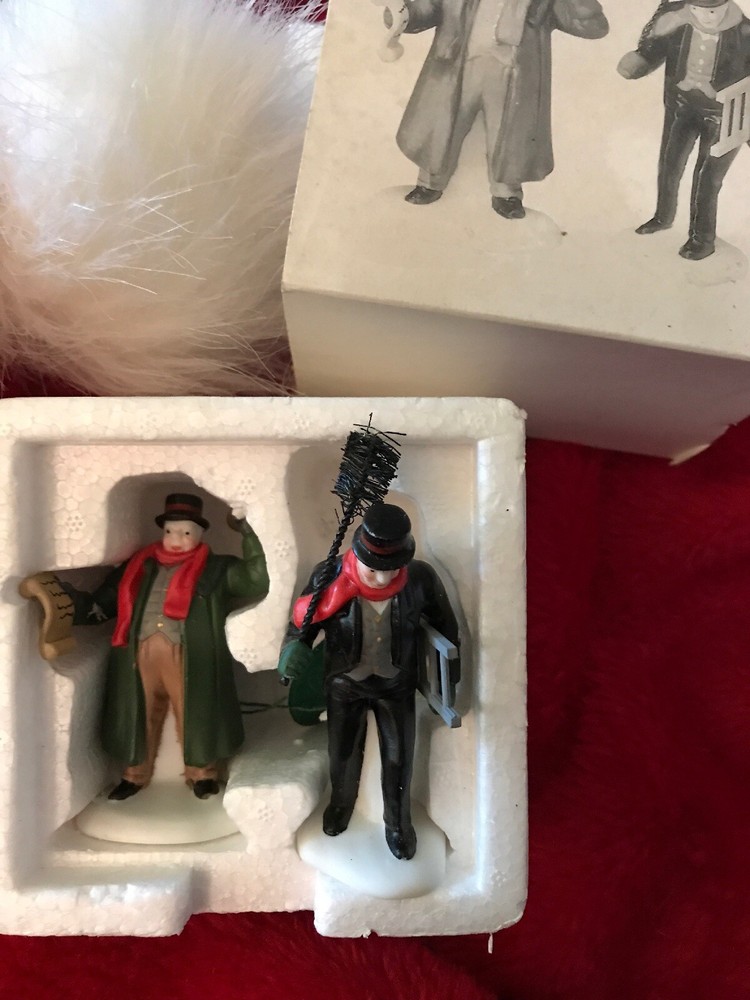 Dept 56 Dickens Village Town Crier and Chimney Sweep Collectible Figurine 5569-7