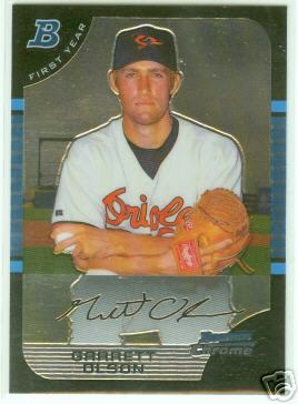 Garrett Olson Oakland A's 05 Bowman Chrome Draft R/C