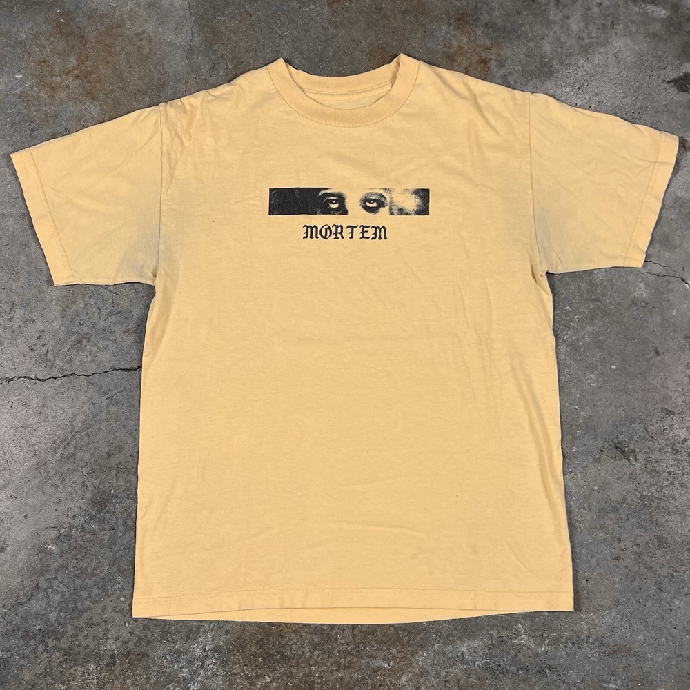 Empyre Mortem Graphic T Shirt Skate Yellow Size Medium