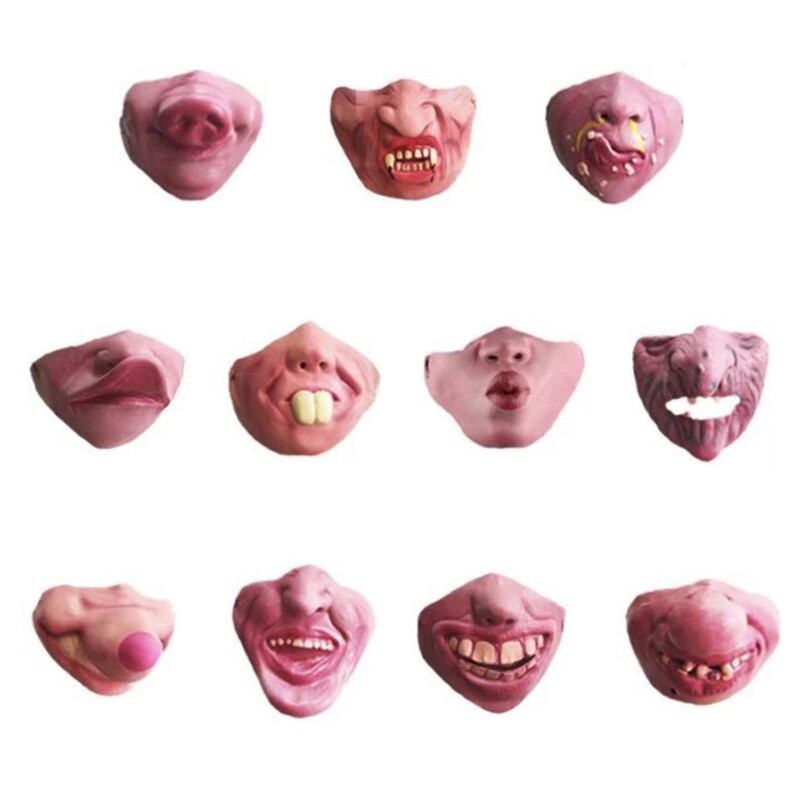 Half Face Cosplay Mask for Halloween Costume Parties