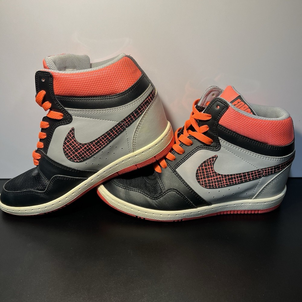 Nike Dunk Sky Hi  Black/Grey/Pink Hidden Wedge Women's Sz 8.5 Shoes 629746003