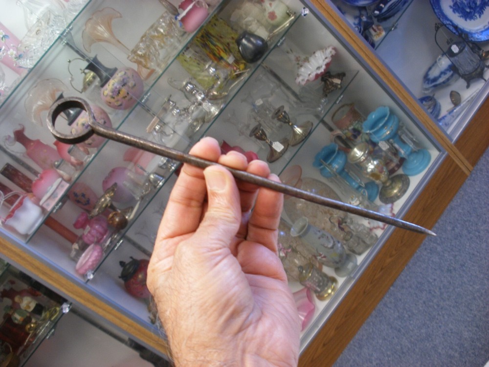 Antique Early Primitive Cast Iron Hand forged Spike Tool