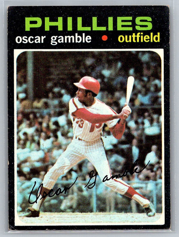 1971 Topps #23 Oscar Gamble Philadelphia Phillies Baseball Card