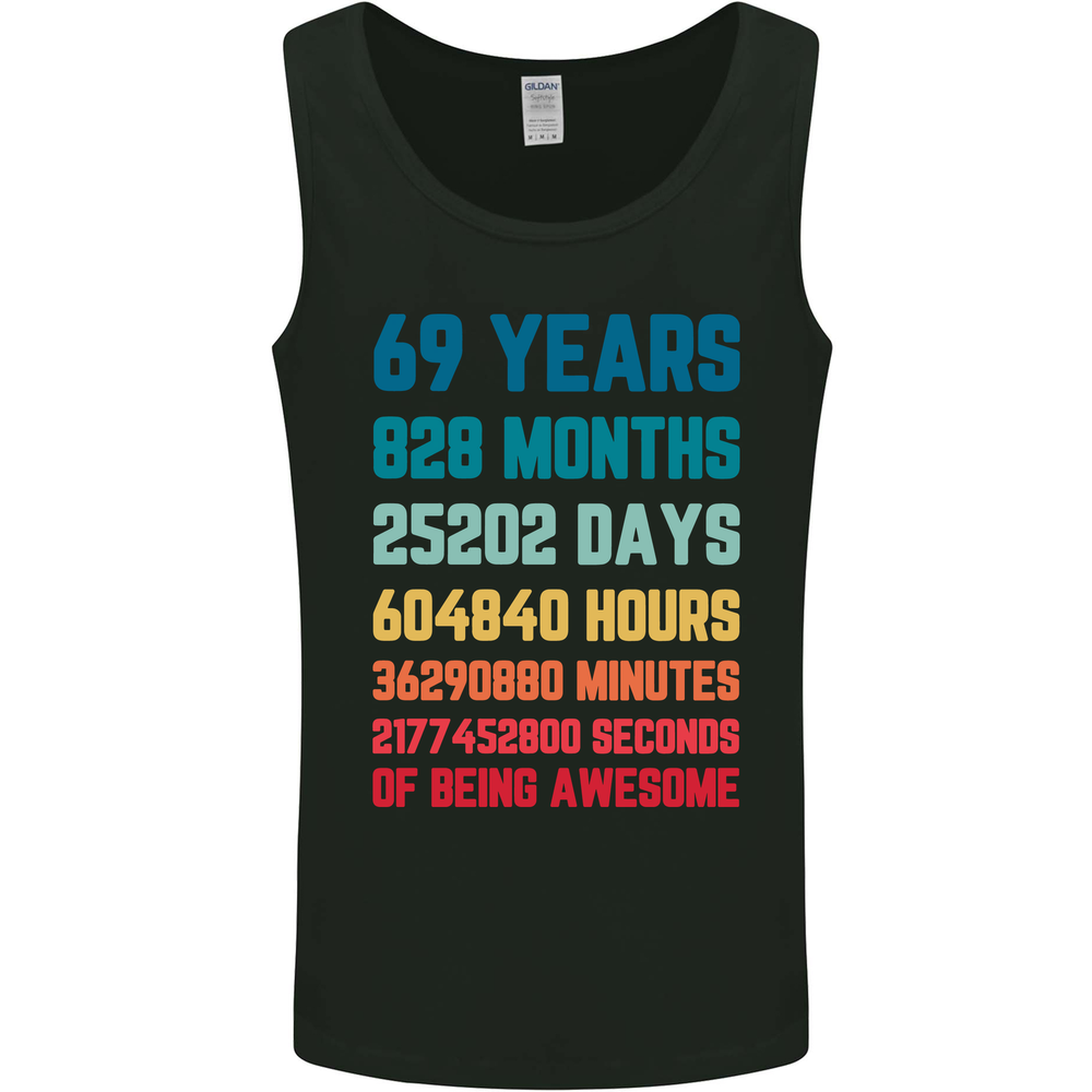 69th Birthday 69 Year Old Mens Vest Tank Top