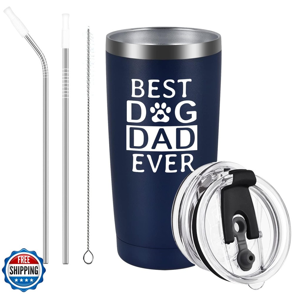 Best Dog Dad Ever Stainless Steel Insulated Tumbler Gift