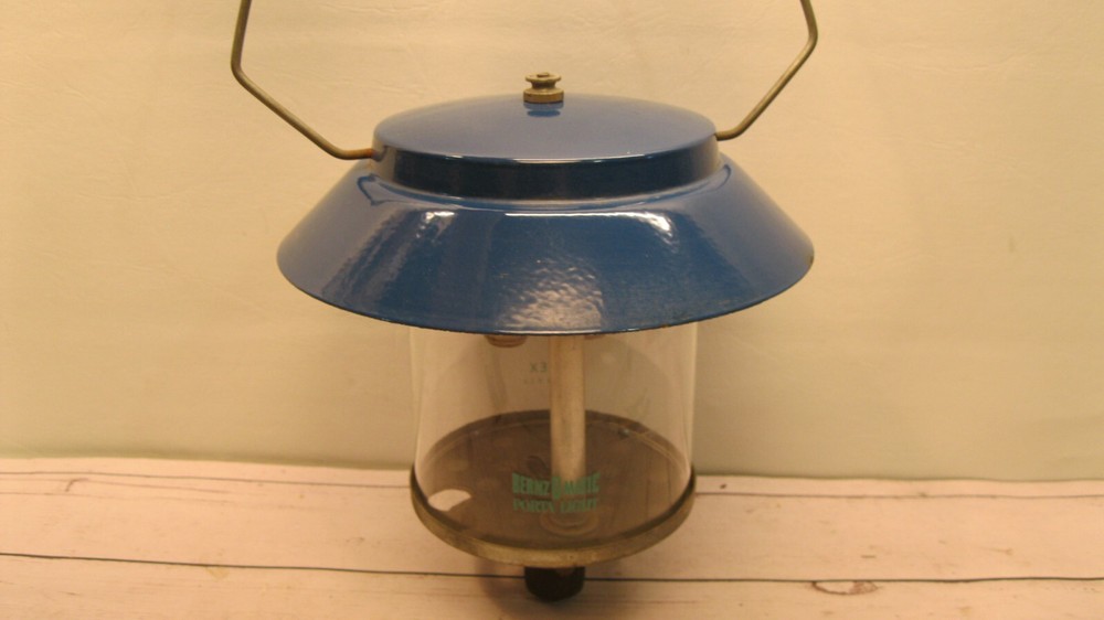 Linterna de propano ligera Bernz o Matic Porta de colección verde azul Pyrex
