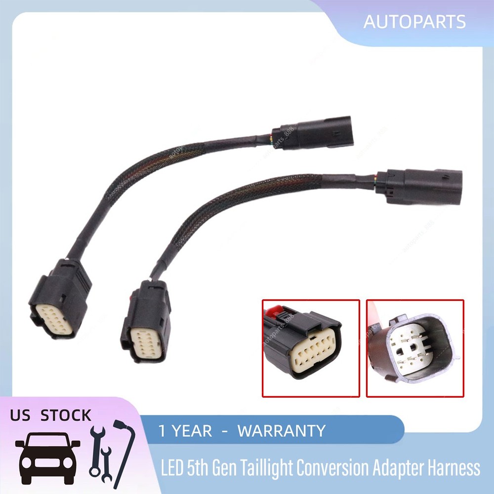 For Ram 2500 3500 Halogen to LED 5th Gen Taillight Conversion Adapter Harness