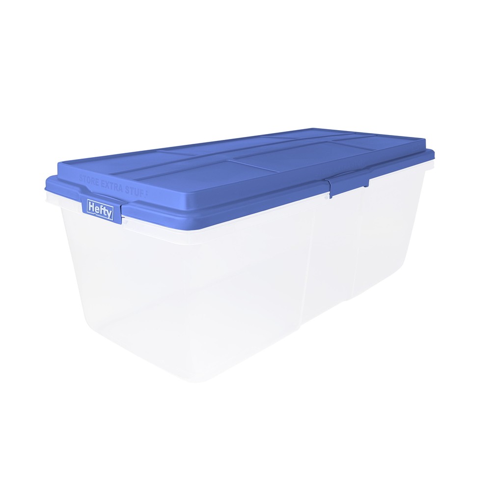 Smoke Blue HI-RISE Storage Bin with Secure Lid