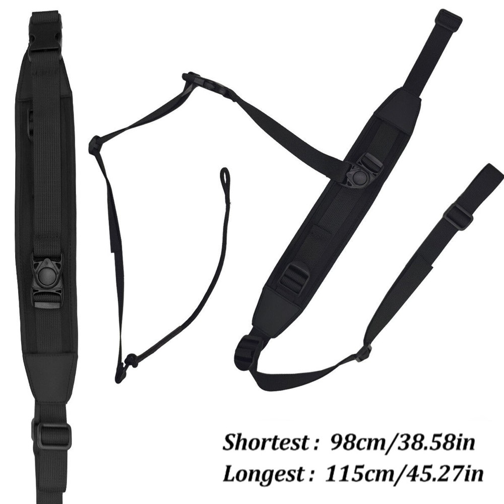 Tactical Crossbody Hands-Free Sling Adjustable Shoulder Strap for Rifle Shotgun