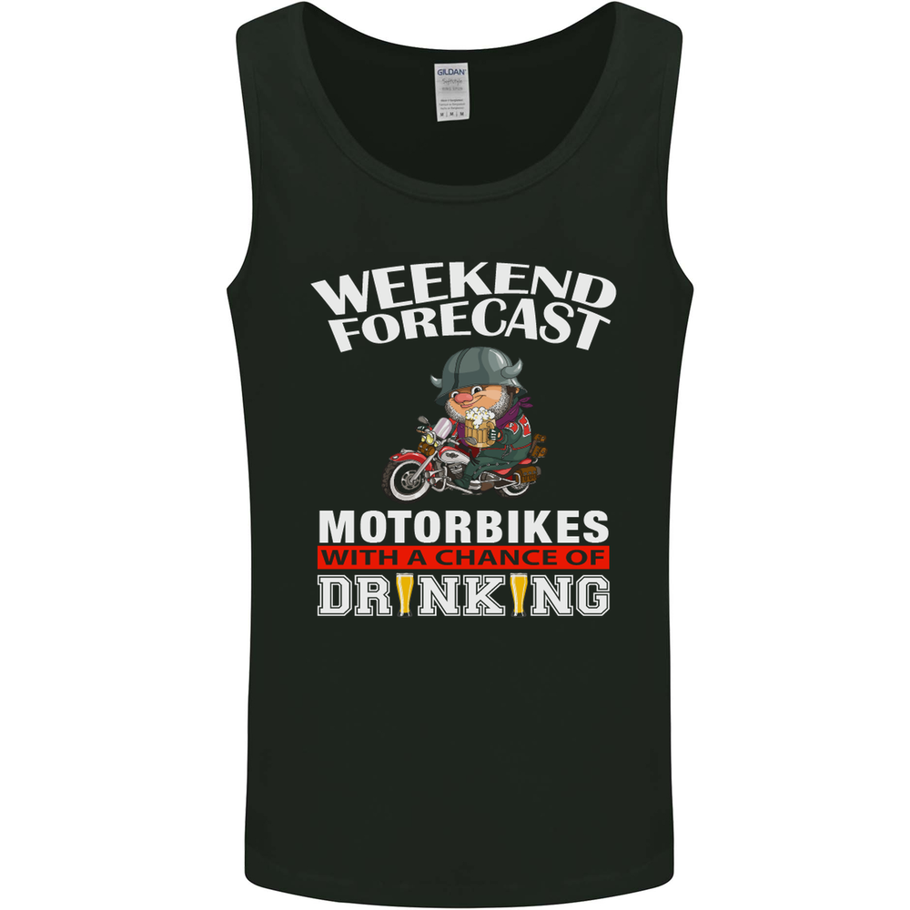Weekend Forecast Motorbikes Mens Vest Tank Top