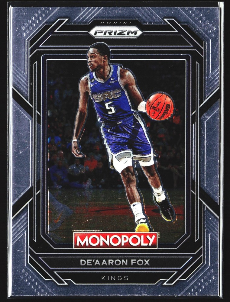 De'Aaron Fox 2022-23 Panini Prizm Monopoly Kings NBA Card 76