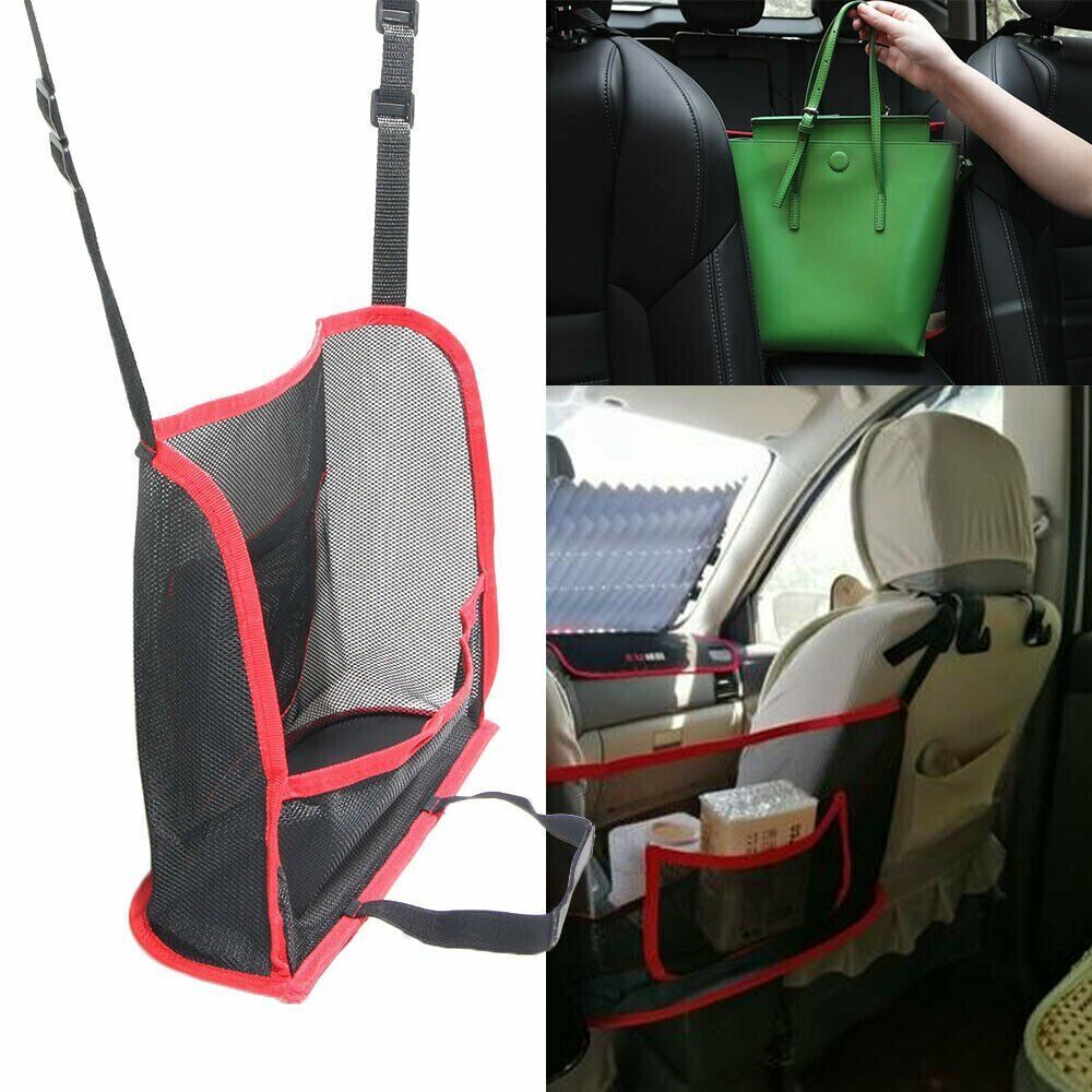 Universal Car Seat Back Storage Mesh Bag Net Pocket Handbag Holder Organizer