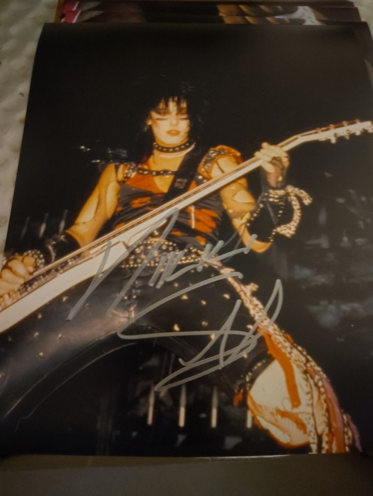 Motley Crue Signed Nikki Sixx 8x10 Photo Girls Girls Girls Era