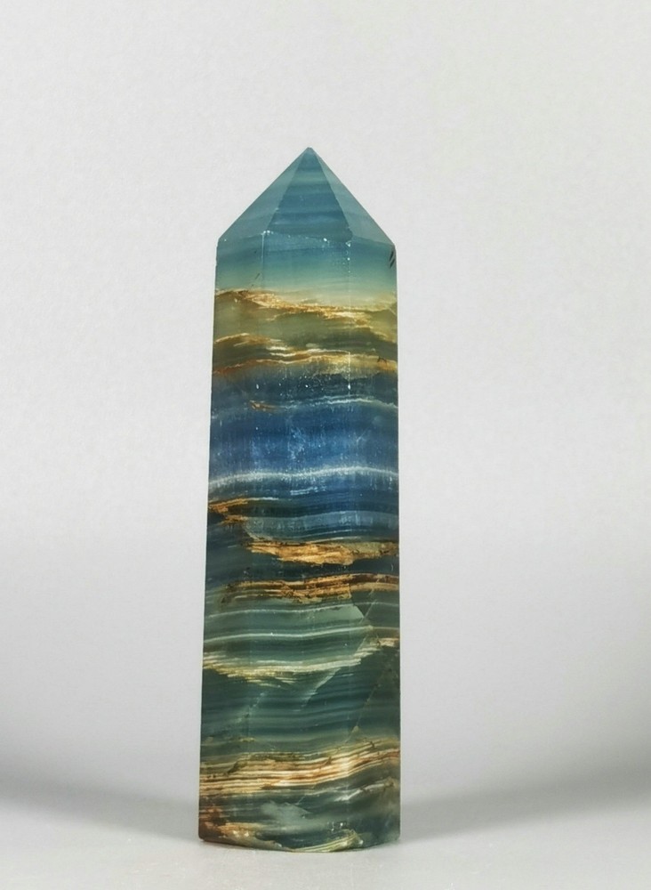 Very Rare Blue Onyx Tower Point Reiki Stone Healing