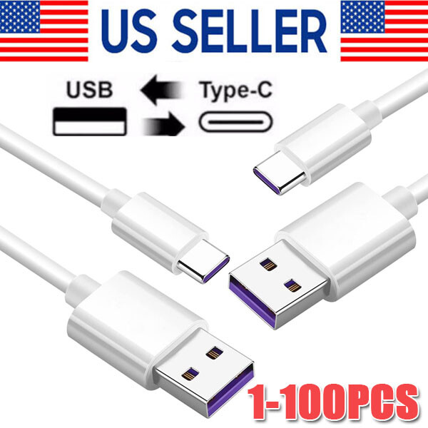 5A Fast Charging USB-A to USB-C Cable for Phone