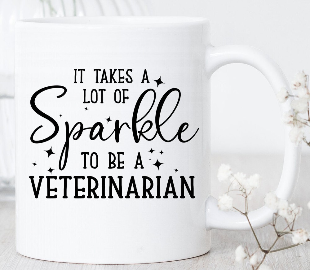 Sparkle Vet Mug Gift for Veterinarians Vet Techs and Students